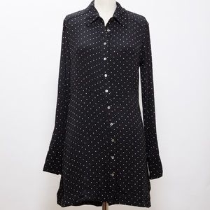 Free People black and white polka dot mini dress